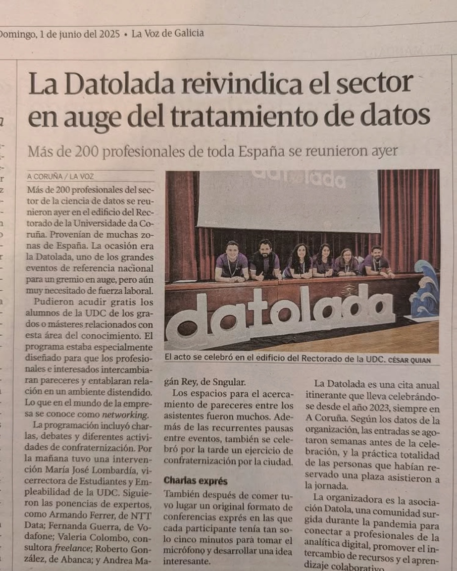 La Datolada reivindica el sector en auge del tratamiento de datos