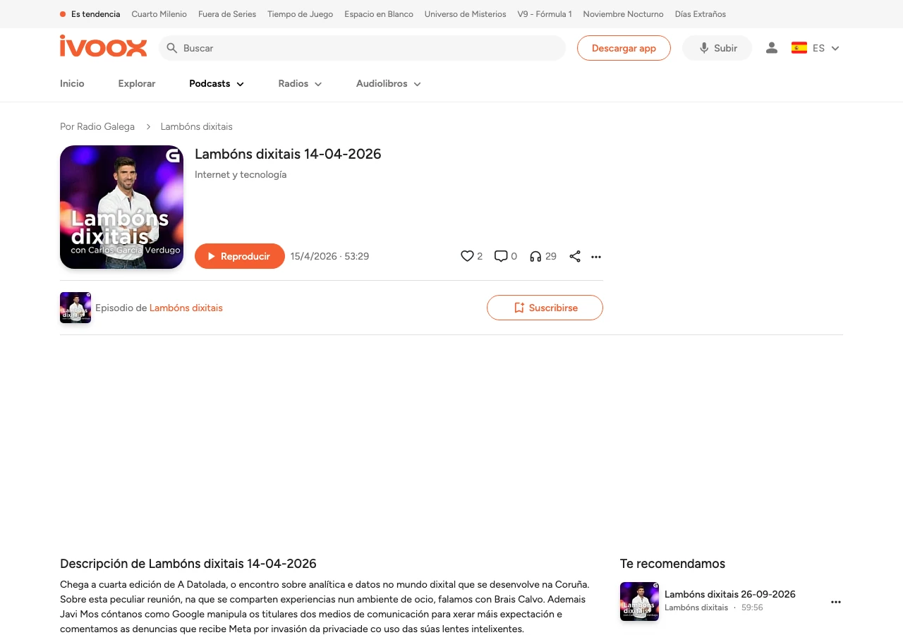 Brais Calvo lleva La Datolada a la radio
